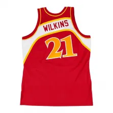 Camiseta Dominique Wilkins con Atlanta Hawks 1986, NBA Swingman clásica vista trasera