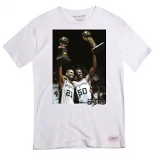 CAMISETA MITCHELL AND NESS SAN ANTONIO SPURS - DAVID ROBINSON & TIM DUNCAN