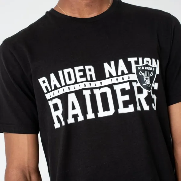 CAMISETA NEW ERA OAKLAND RAIDERS "STACKED WORDMARK"