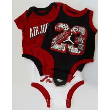 PACK 3 BODY AIR JORDAN JDB PARA BEBE