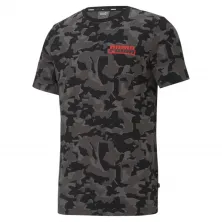 CAMISETA PUMA "CORE CAMO AOP" NEGRA