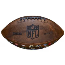 Balon Wilson NFL 32 team logo de cuero sintetico