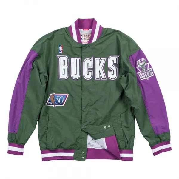 CHAQUETA MILWAUKEE BUCKS AUTHENTIC WARM UP - MITCHELL AND NESS 1996-97