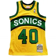 CAMISETA SHAWN KEMP - SUPERSONICS - HARDWOOD CLASSICS RELOAD SWINGMAN- AMARILLA