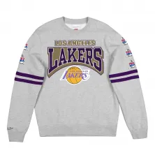 SUDADERA LAKERS "ALL OVER PRINT FLEECE CREW" MITCHELL AND NESS