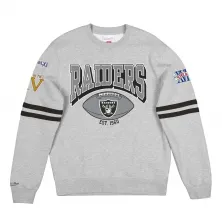 SUDADERA OAKLAND RAIDERS "ALL OVER PRINT FLEECE CREW" MITCHELL AND NESS