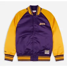 CHAQUETA MITCHELL AND NESS LOS ANGELES LAKERS "COLOSAL SATIN JACKET"