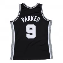 CAMISETA TONY PARKER - SAN ANTONIO SPURS 2001-02 - SWINGMAN NEGRA