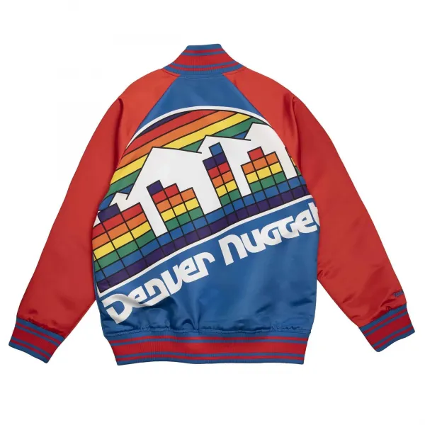 CHAQUETA MITCHELL AND NESS DENVER NUGGETS "COLOSAL SATIN JACKET"