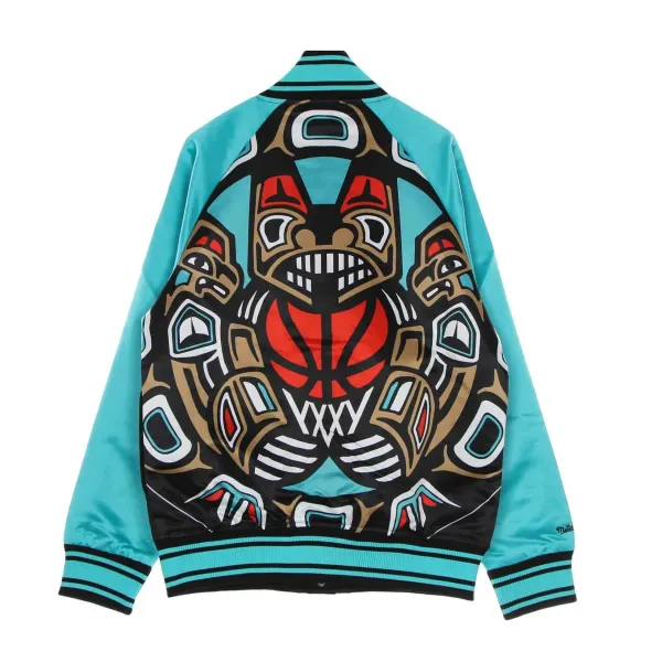 CHAQUETA MITCHELL AND NESS VANCOUVER GRIZZLIES "COLOSAL SATIN JACKET"