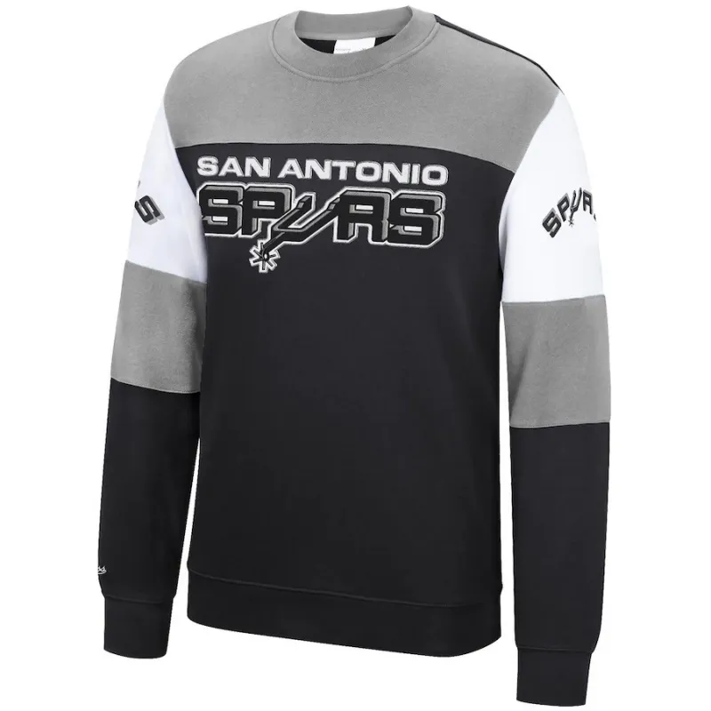 SUDADERA SAN ANTONIO SPURS "PERFECT SEASON CREW" MITCHELL AND NESS