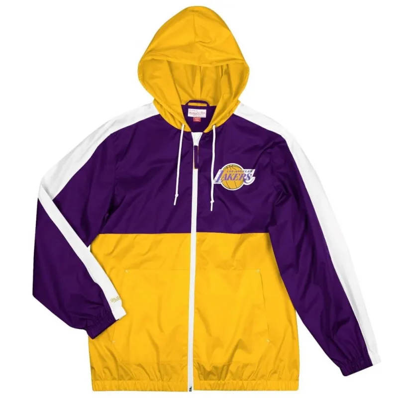 CHAQUETA LOS ANGELES LAKERS MITCHELL AND NESS GAMEDAY LIGHTWEIGHT WINDBREAKER