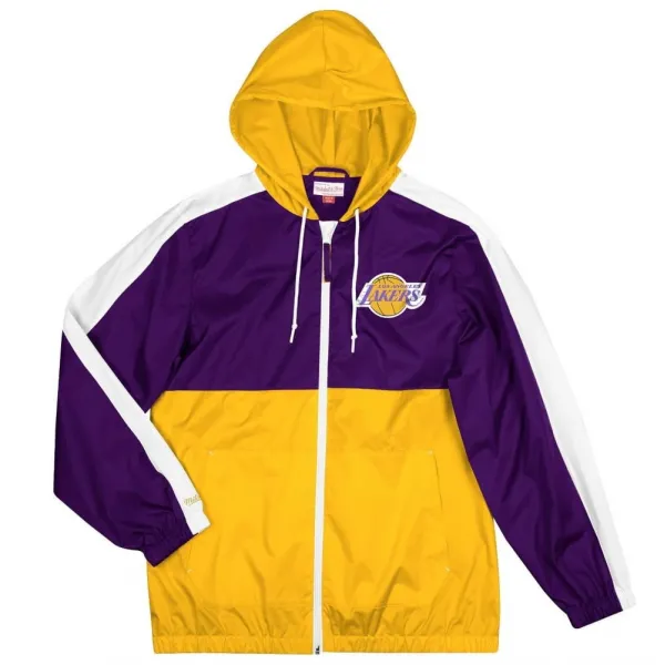 CHAQUETA LOS ANGELES LAKERS MITCHELL AND NESS GAMEDAY LIGHTWEIGHT WINDBREAKER