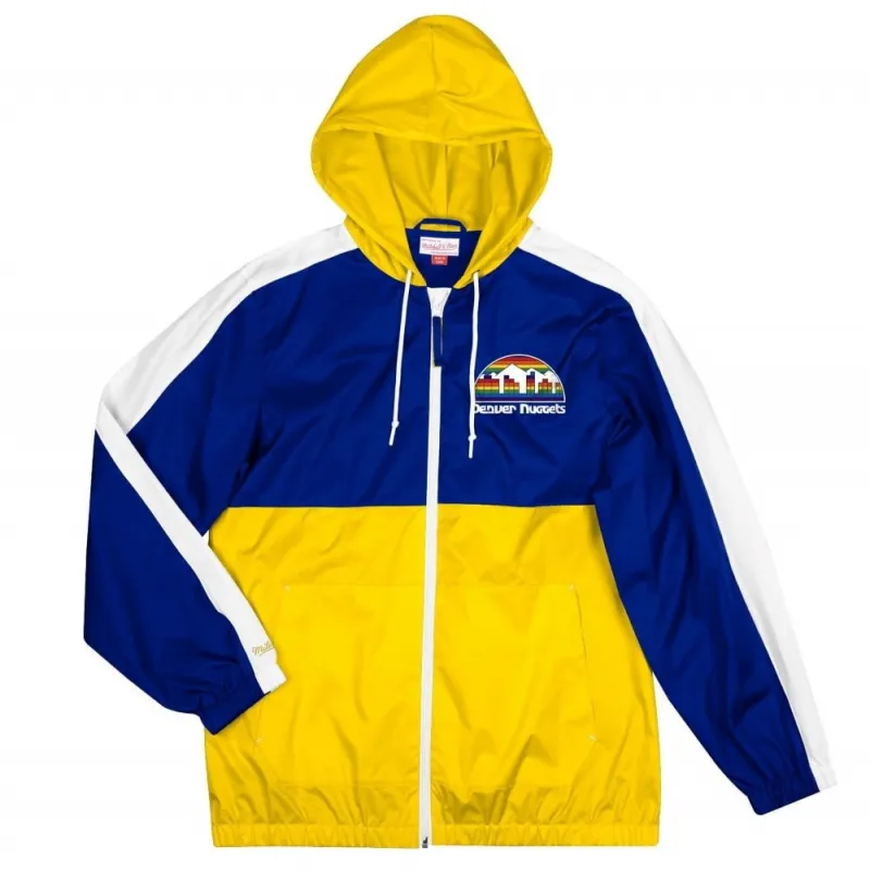 CHAQUETA DENVER NUGGETS MITCHELL AND NESS GAMEDAY LIGHTWEIGHT WINDBREAKER