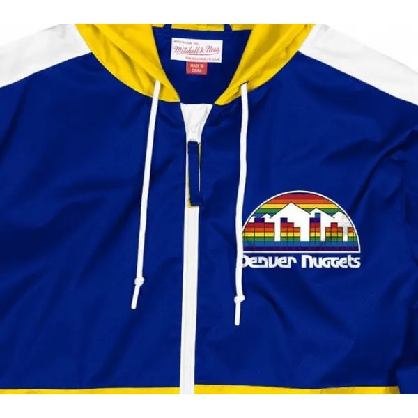 CHAQUETA DENVER NUGGETS MITCHELL AND NESS GAMEDAY LIGHTWEIGHT WINDBREAKER