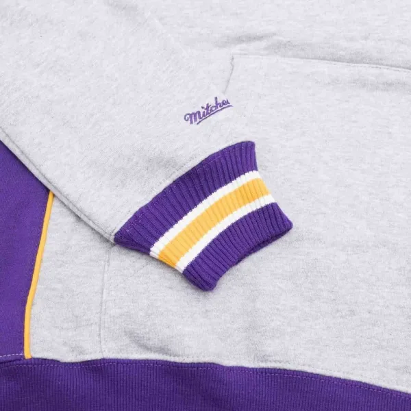 SUDADERA MITCHELL AND NESS " PINNACLE HEAVYWEIGHT ANGELES LAKERS"