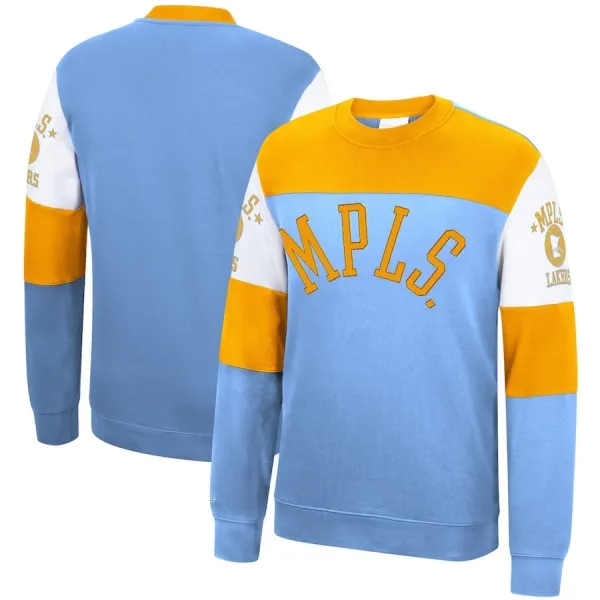 SUDADERA MINNEAPOLIS LAKERS "PERFECT SEASON CREW" MITCHELL AND NESS