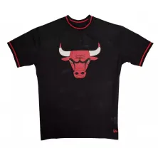 CAMISETA CHICAGO BULLS - NBA MESH TEAM LOGO OVERSIZED NEW ERA -NEGRA