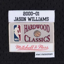 Camiseta Jason Willians Sacramento Kings swingman jersey de Mitchell and Ness, detalle