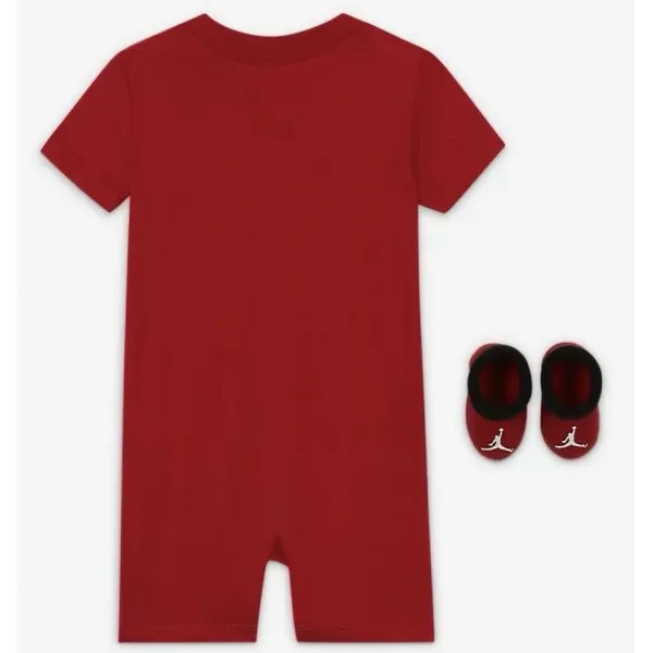 Pack dos piezas Jordan para bebe en rojo trasera