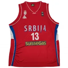 CAMISETA MIROSLAV RADULJICA CON SERBIA , FIBA 2014 EN ROJO