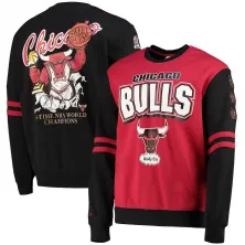 SUDADERA CHICAGO BULLS "ALL OVER CREW 2.0" MITCHELL AND NESS