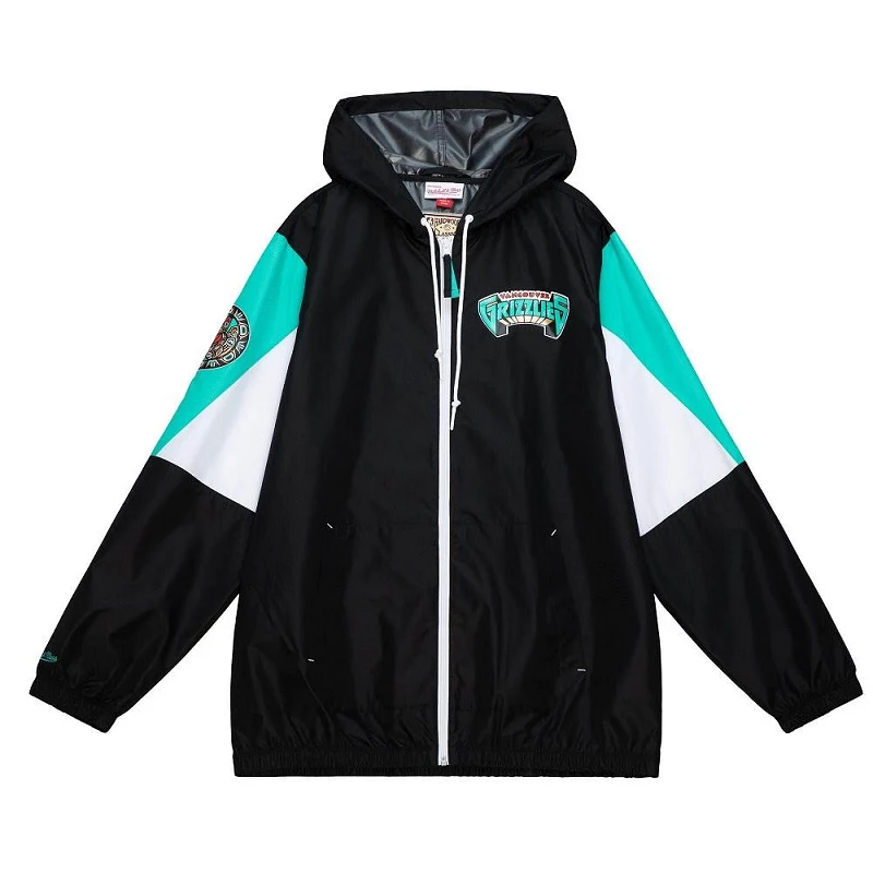 CHAQUETA VANCOUVER GRIZZLIES MITCHELL AND NESS THROW IT BACK WINDBREAKER