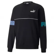 SUDADERA PUMA POWER COLORBLOCK BLACK-DEEP