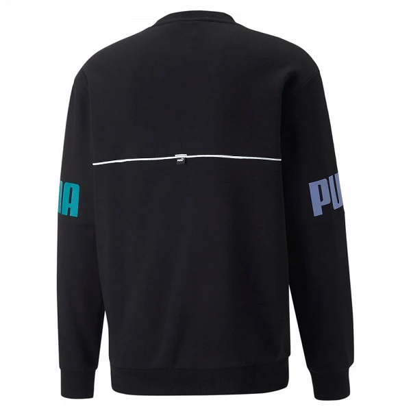 SUDADERA PUMA POWER COLORBLOCK BLACK-DEEP