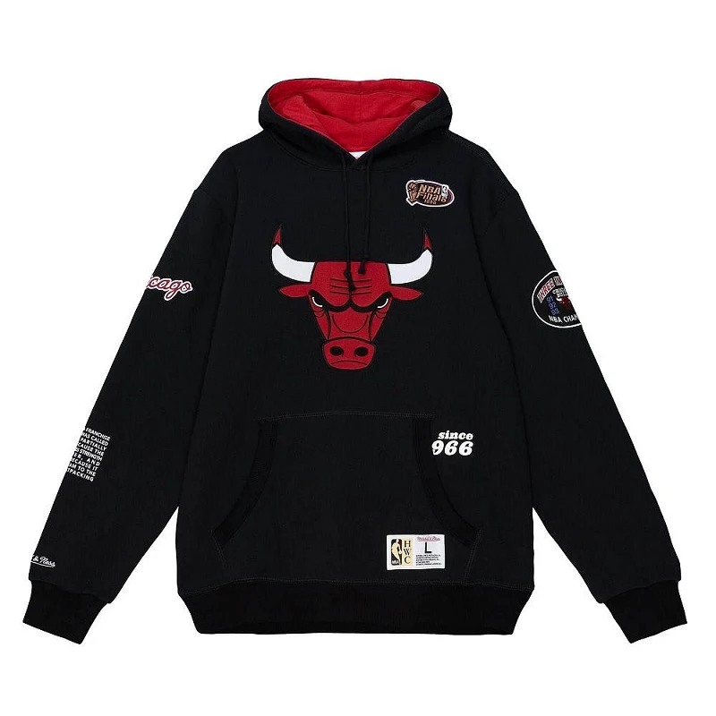 SUDADERA CHICAGO BULLS "NBA TEAM ORIGINS FLEECE HOODY" MITCHELL AND NESS