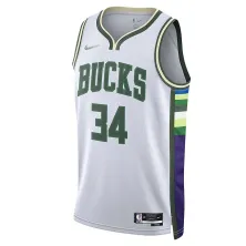 Camiseta baloncesto antetokounmpo milwaukee bucks city edition nike