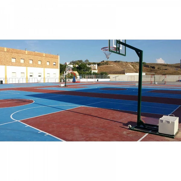 Juego de 2 canastas Minibasket Softee monotubular