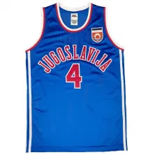 camiseta Drazen Petrovic con seleccion jugoslava azul