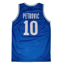 camiseta de baloncesto replica clasica drazen petrovic cibona zagreb azul