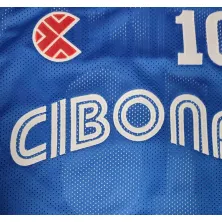 camiseta de baloncesto replica clasica drazen petrovic cibona zagreb azul