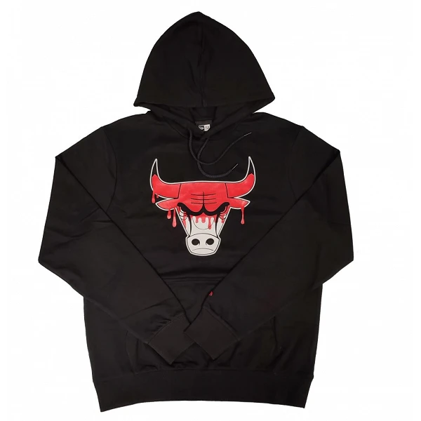 sudadera Chicago Bulls NBA Drip Logo de New Era en negro