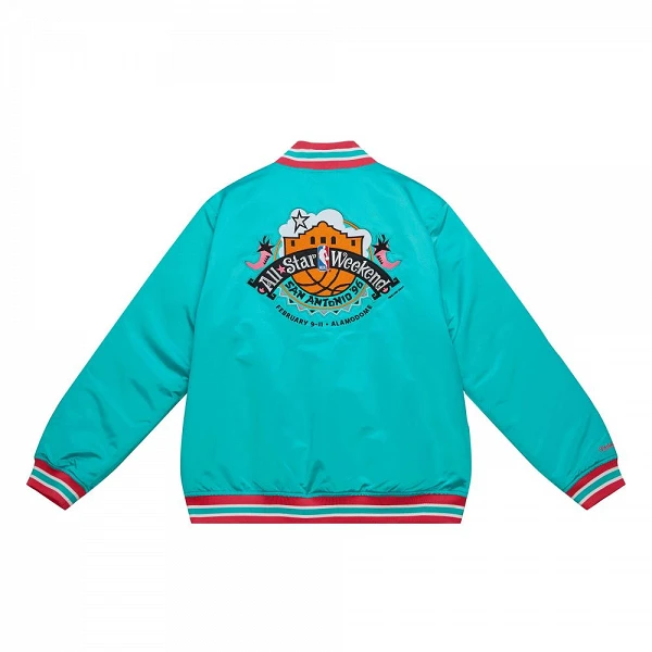 Chaqueta Mitchell and Ness NBA All Star 1996 San Antonio Heavyweight Satin Jacket