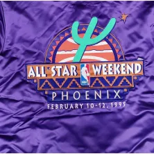 Chaqueta Mitchell and Ness NBA All Star 1995 Phoenix Heavyweight Satin Jacket