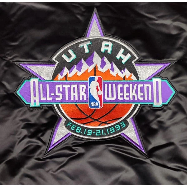 Chaqueta Mitchell and Ness NBA All Star 1993 Utah Heavyweight Satin Jacket