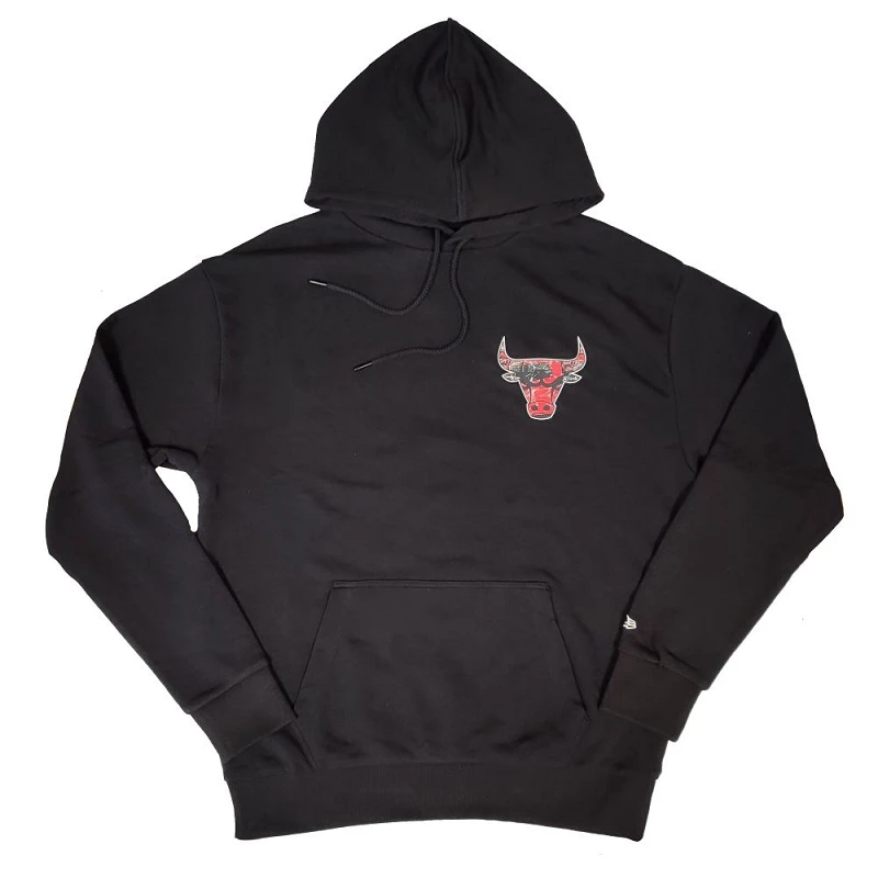 sudadera Chicago Bulls NBA Infill Team Logo OS de New Era en negro