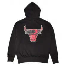 sudadera Chicago Bulls NBA Infill Team Logo OS de New Era en negro