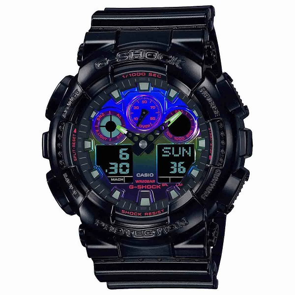 Casio G-Shock GA-100RGB-1AER "Virtual Rainbow"