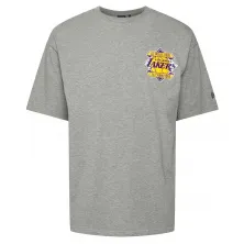 camiseta Lakers NBA Championship Logo oversized en gris