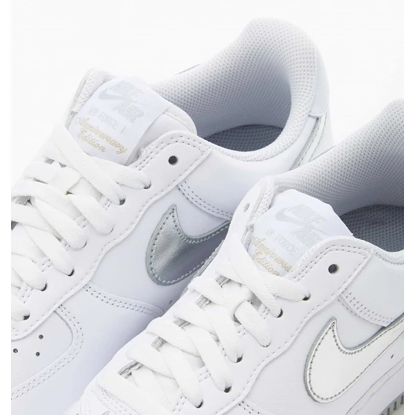 Zapatillas Nike Air Force One Low Retro - White Silver