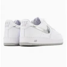 Zapatillas Nike Air Force One Low Retro - White Silver