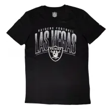 camiseta manga corta las vegas raiders graphic nfl fanatics negra