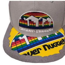 Gorra plana Denver Nuggets NBA Munch Time en Gris