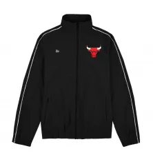 Chaqueta Cortavientos Chicago Bulls de New Era en Negro