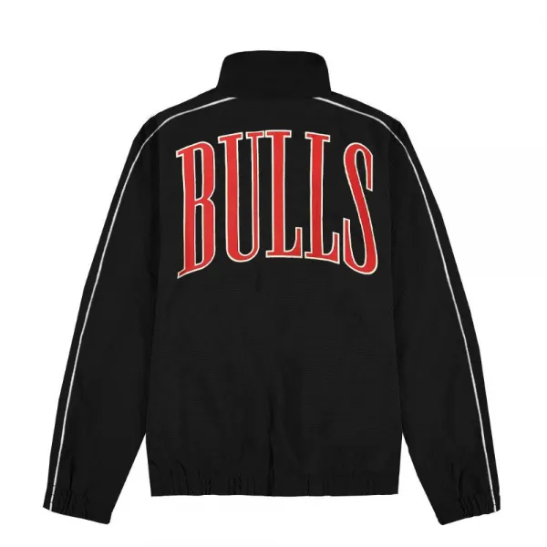 Chaqueta Cortavientos Chicago Bulls de New Era en Negro