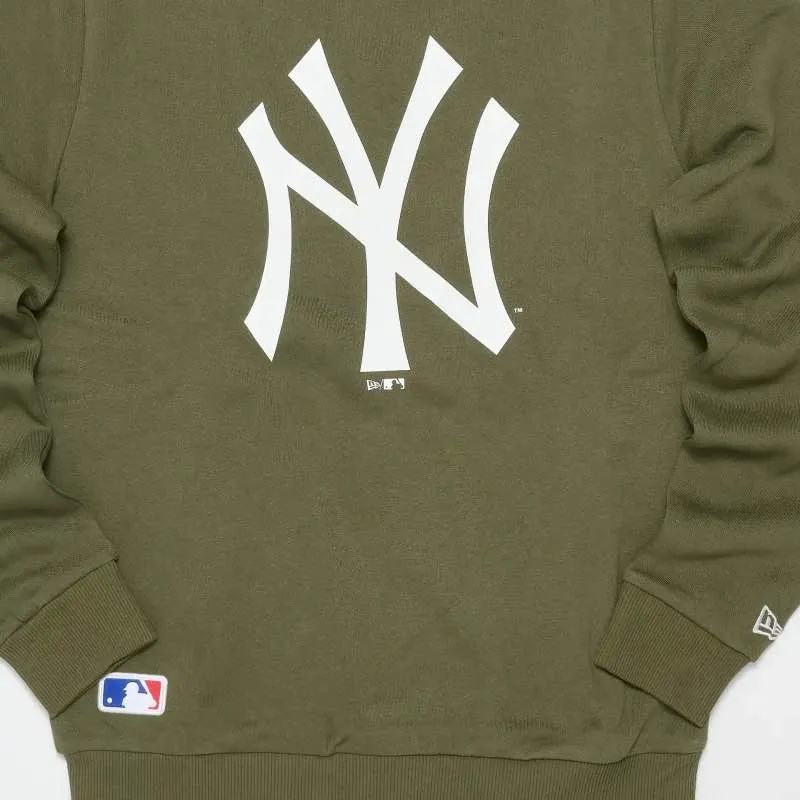 Sudadera New York Yankees - New Era Team Logo Crew Olive